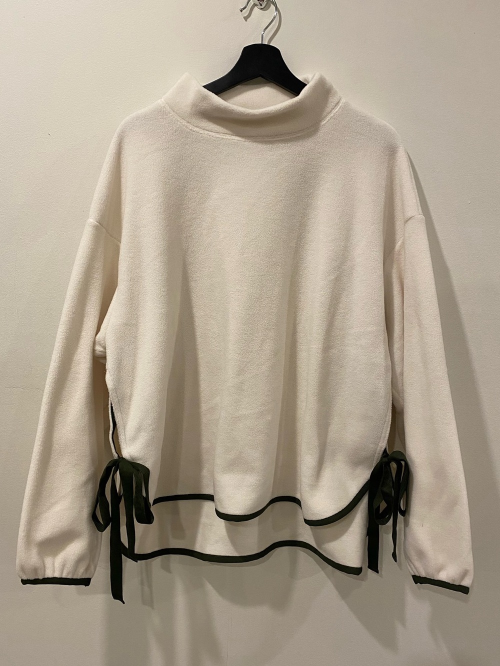 UNIQLO X White Mountaineering fleece pullover oversized mockneck ties size XL